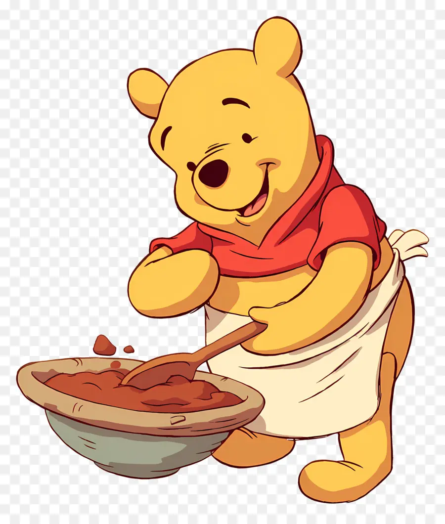 Winnie El Pooh，Oso Revolviendo PNG