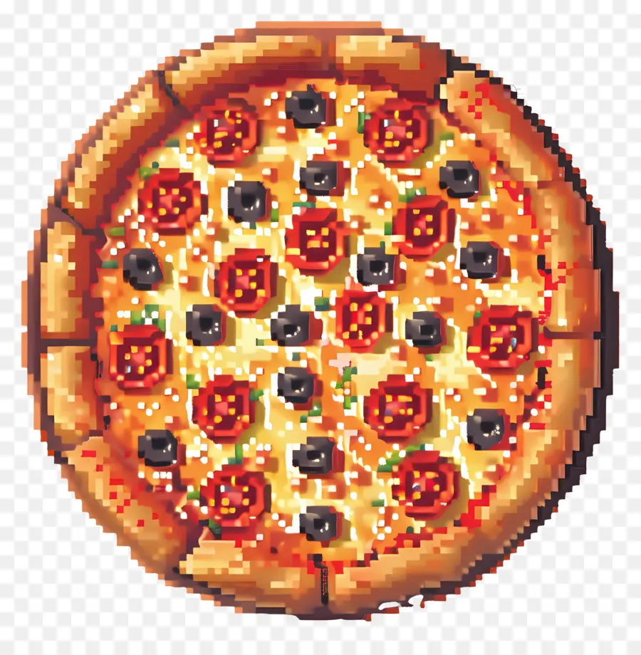 Pizza De Píxeles，Pizza PNG