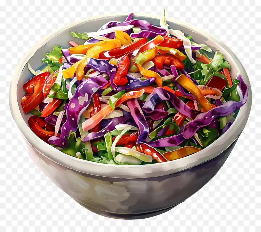 Ensalada De Col，Plato De Ensalada PNG