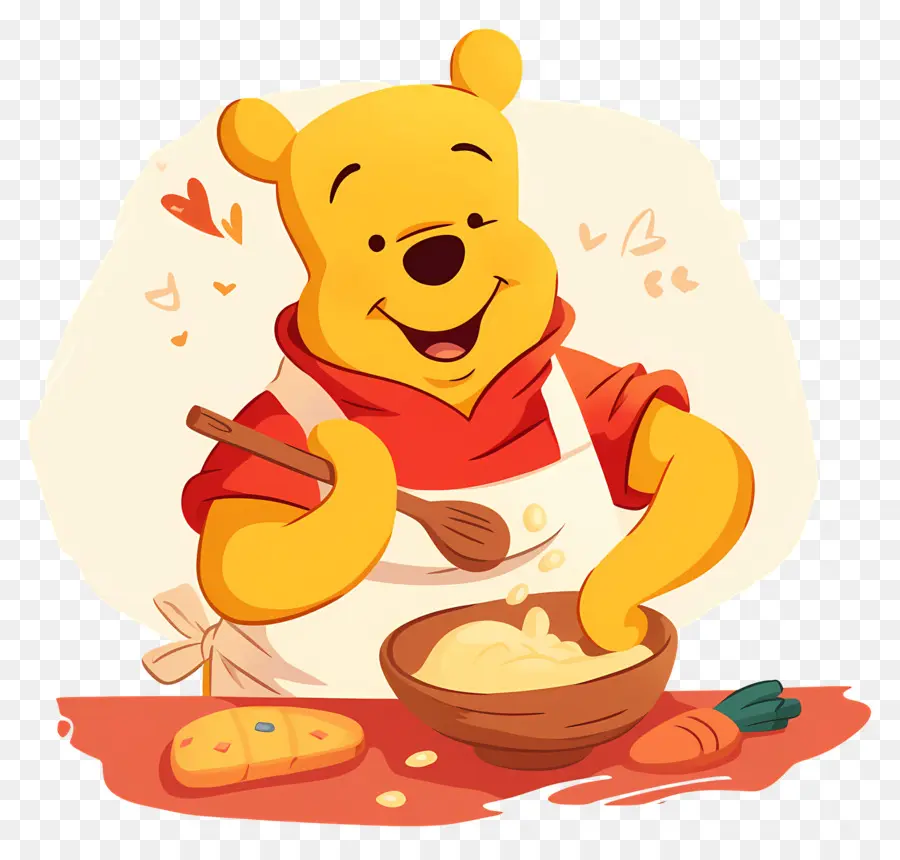 Winnie El Pooh，Cocinar Con Osos PNG