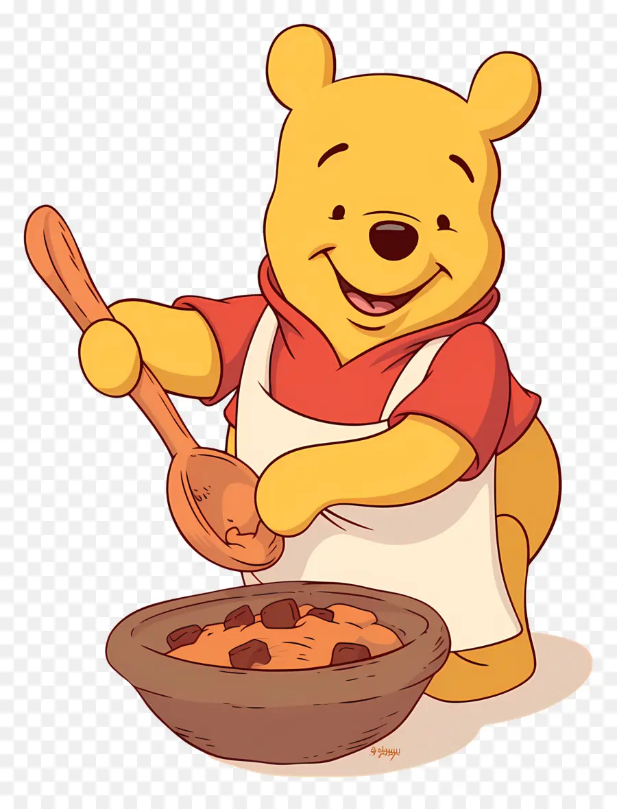 Winnie El Pooh，Oso Revolviendo PNG