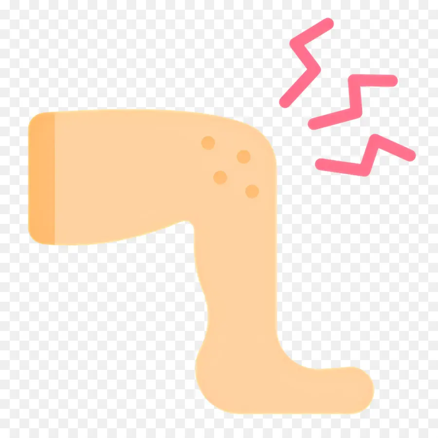 Dolor De Rodilla，Ilustración De Dolor De Rodilla PNG