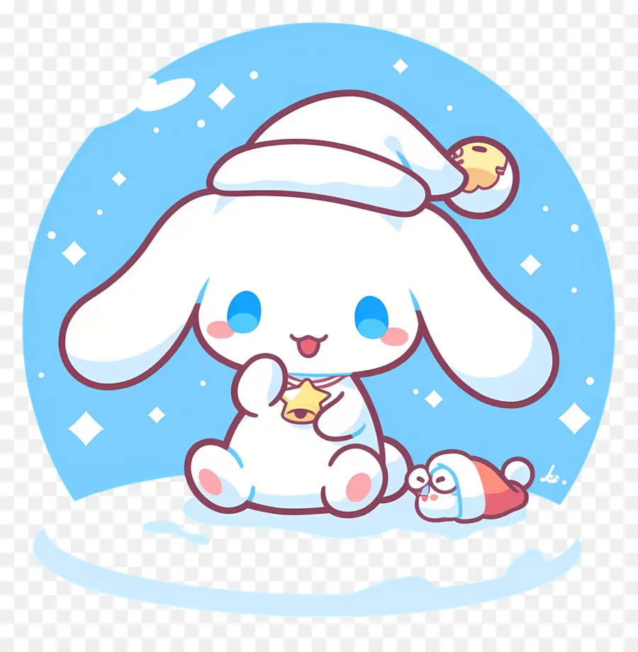 Lindo Cinnamoroll，Lindo Conejito Con Campana PNG