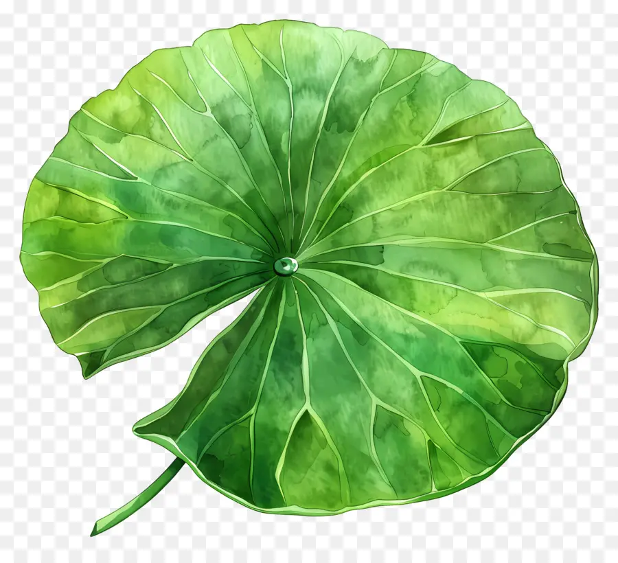 Hoja De Loto，Hoja De Loto Verde PNG