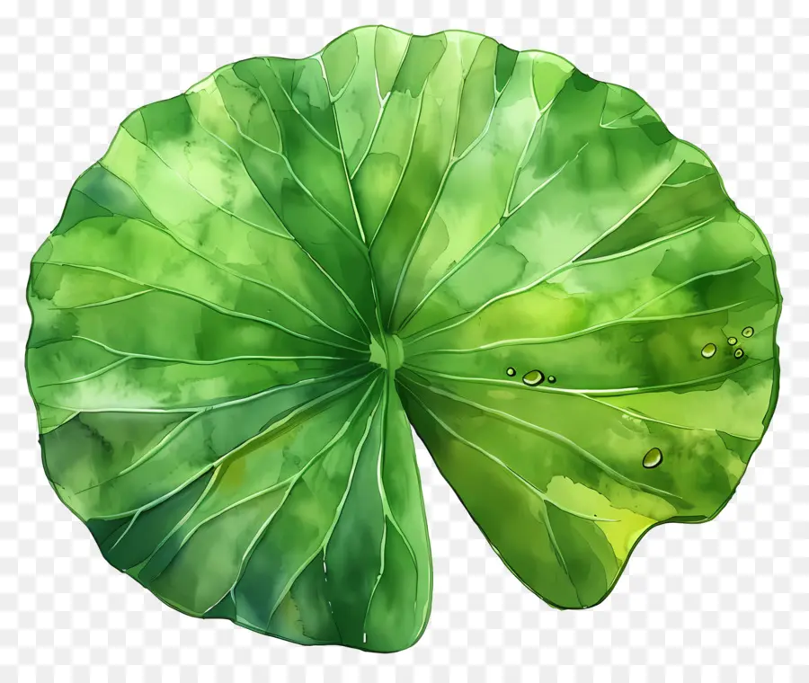 Hoja De Loto，Hoja De Loto Verde PNG