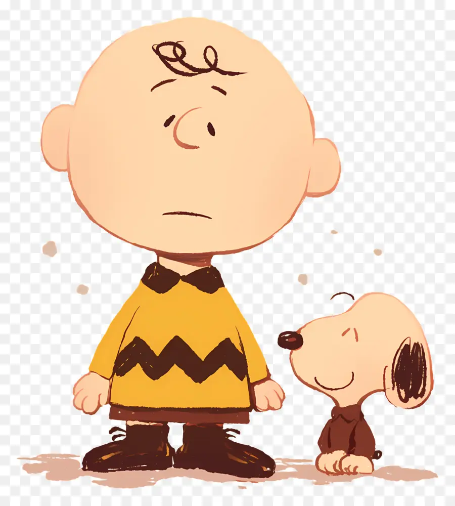 Charlie Marrón，Perro Y Niño De Dibujos Animados PNG