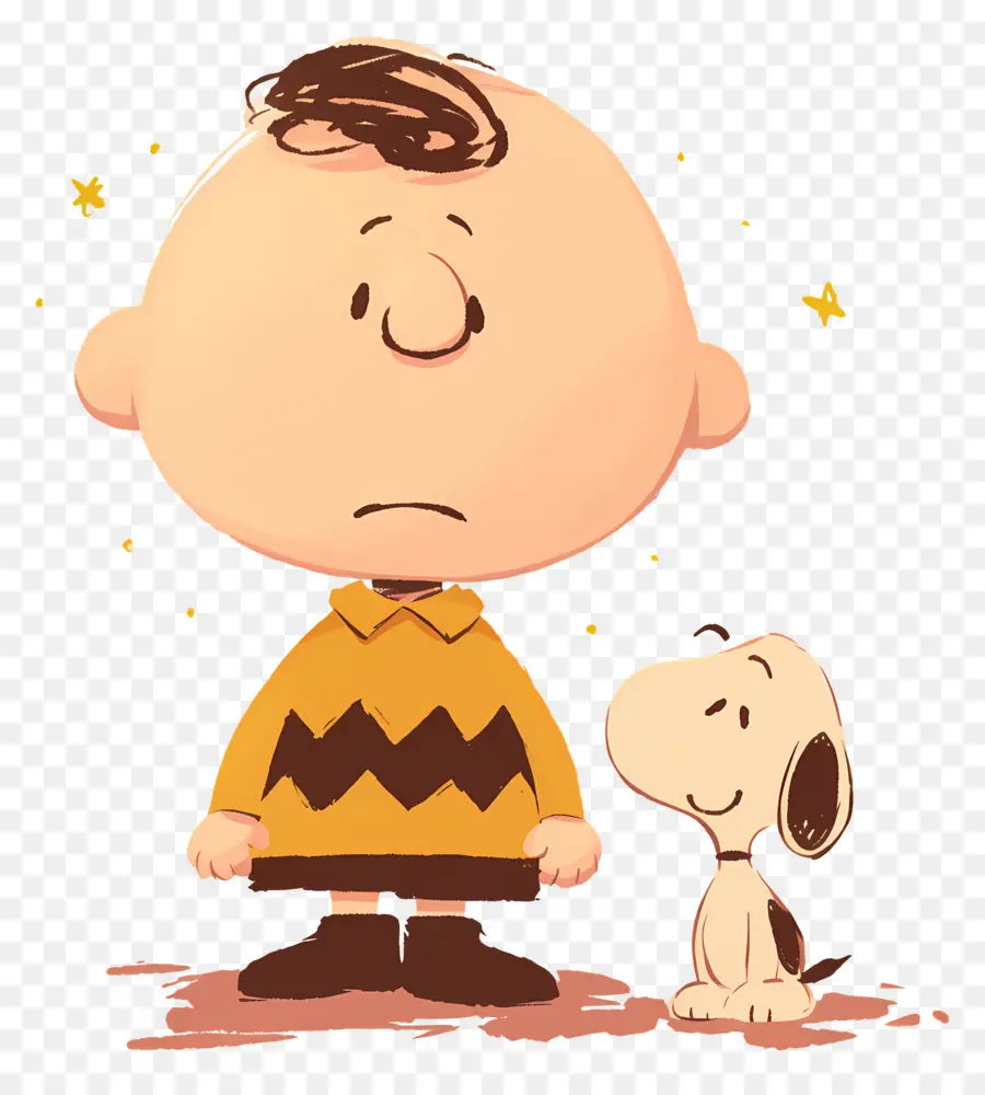 Charlie Marrón，Perro Y Niño De Dibujos Animados PNG