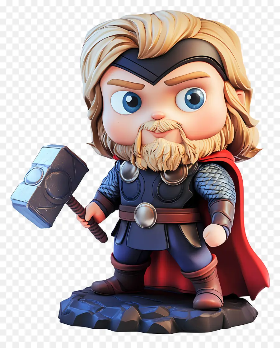 Thor，Lindo Personaje Con Un Martillo PNG