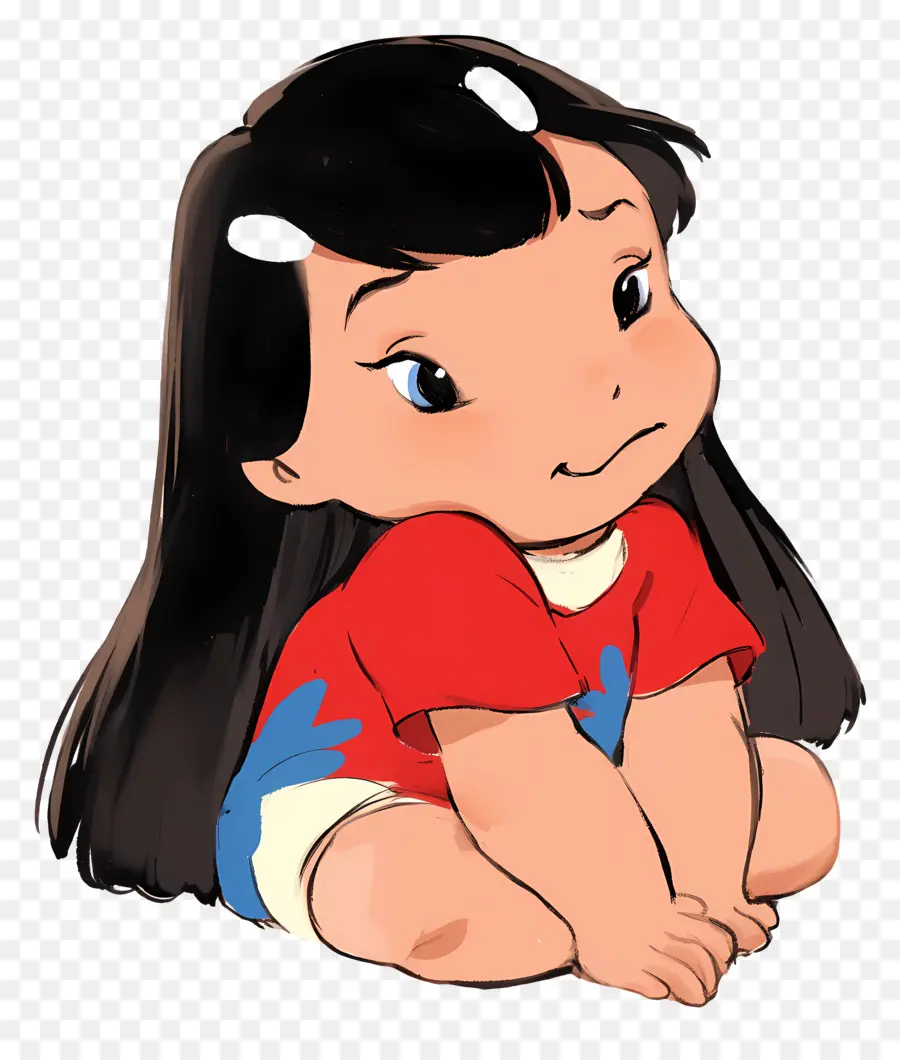 Lilo Pelekai，Chica Animada PNG