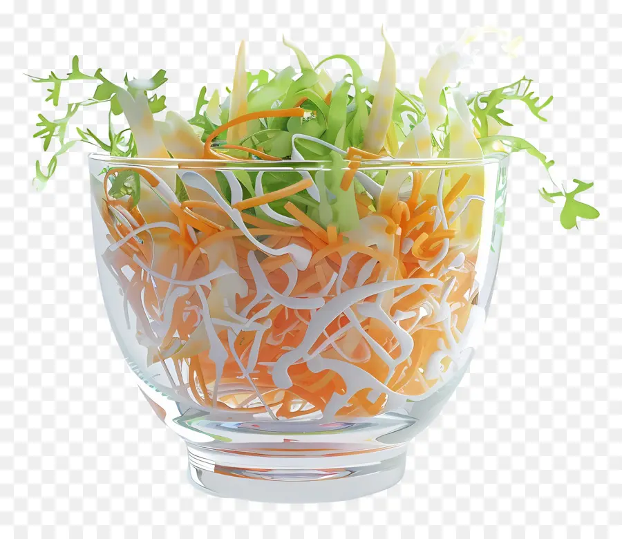 Ensalada De Col，Ensalada De Tazón De Vidrio PNG