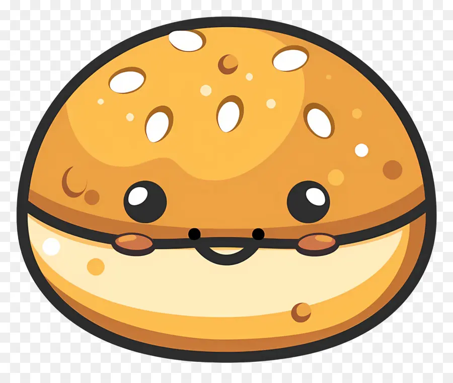 Pan Redondo，Hamburguesa Sonriente PNG