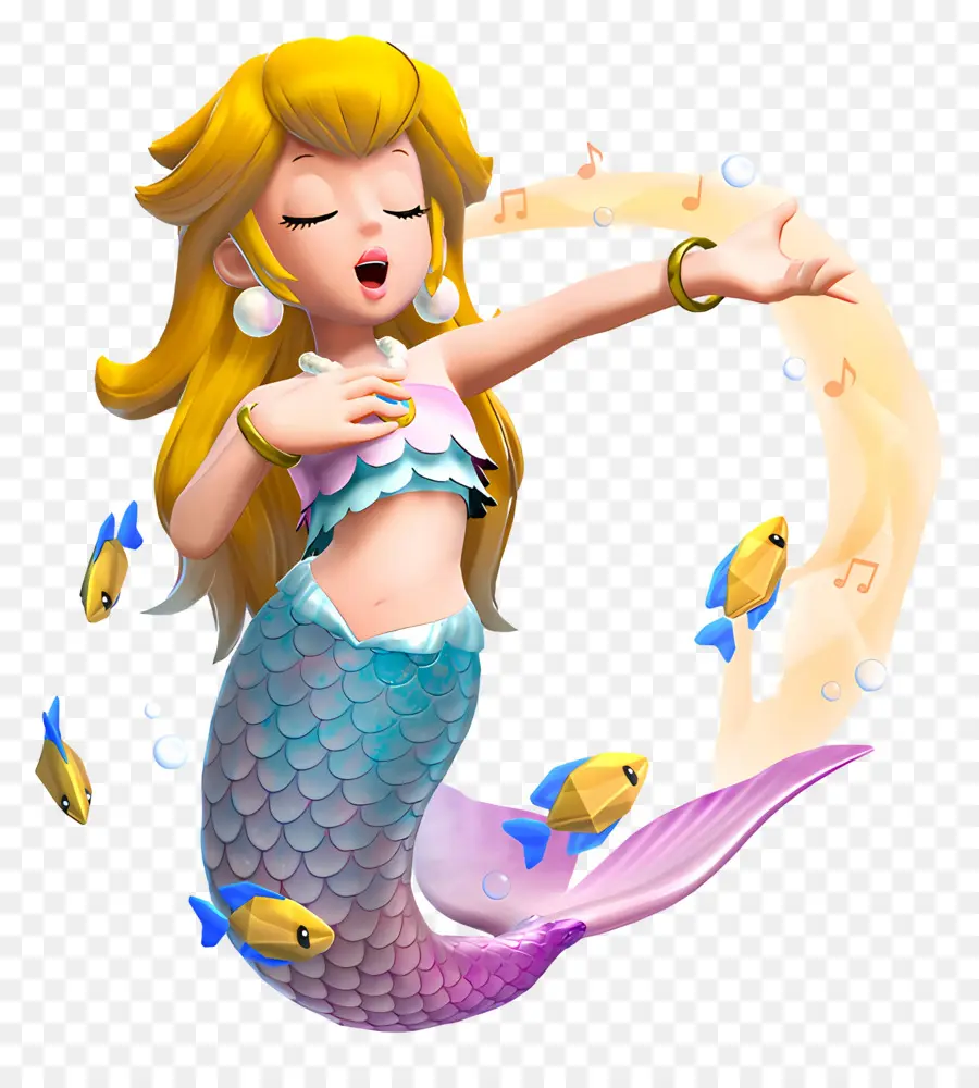 Princesa Durazno，Canto De Sirena PNG