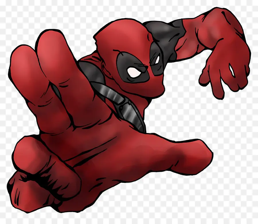 Dead Pool，Personaje Enmascarado Rojo PNG