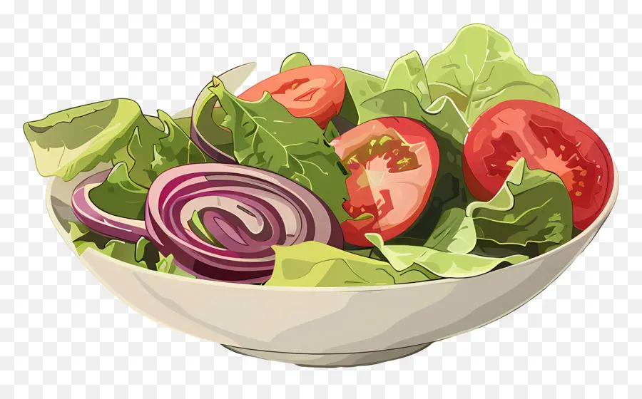 Ensalada De Dibujos Animados，Ensalada Colorida PNG