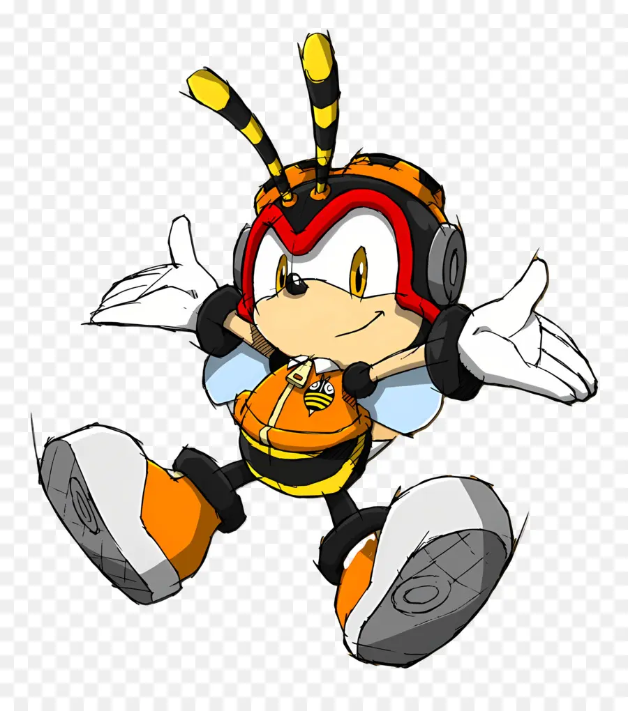 Sonic El Erizo，Personaje Parecido A Una Abeja PNG