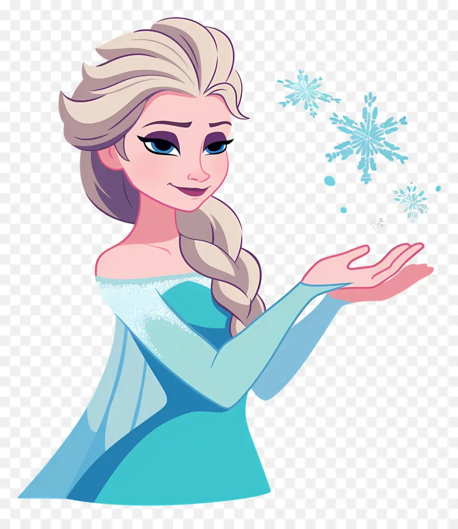 Princesa Elsa Congelada，Reina De Hielo Azul PNG