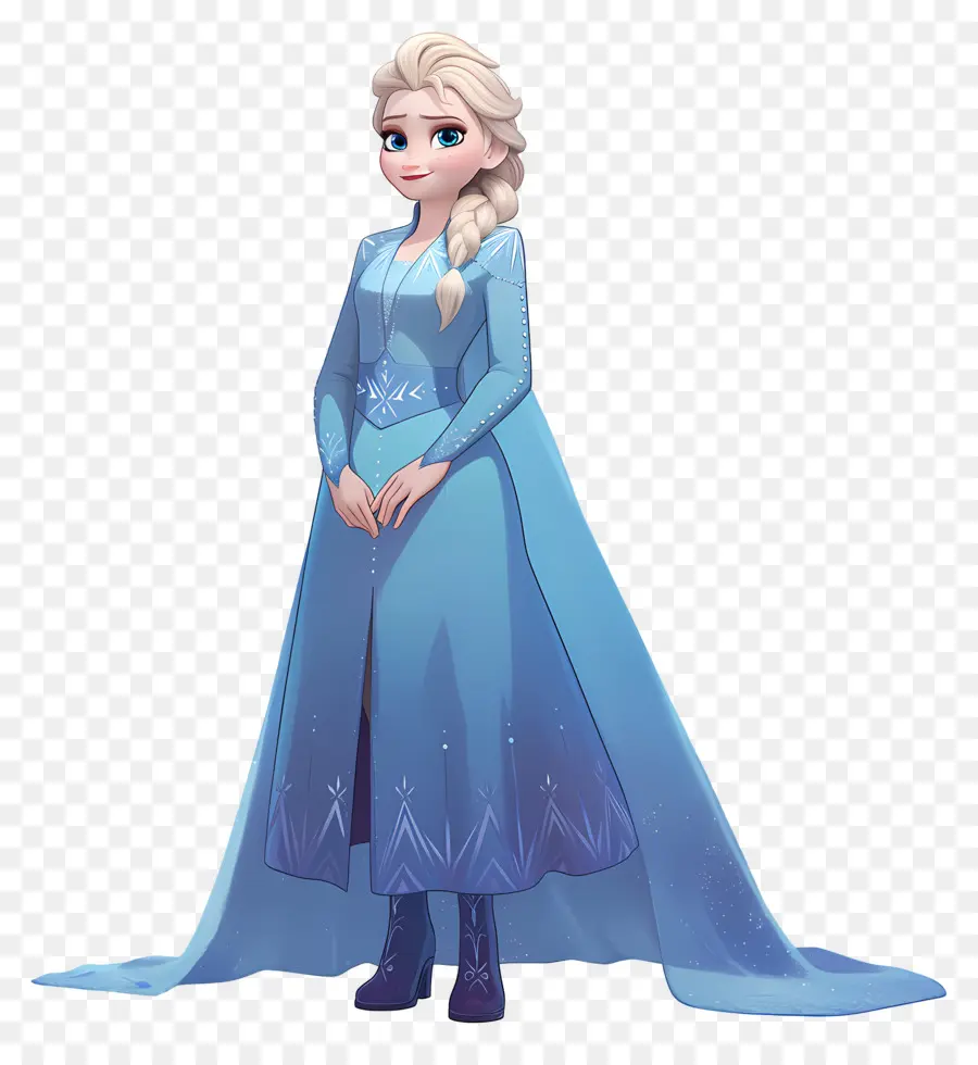 Princesa Elsa Congelada，Reina De Hielo Azul PNG