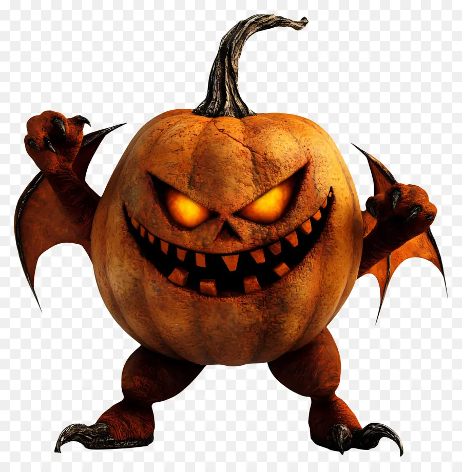 Diablo De Halloween，Monstruo De Calabaza PNG