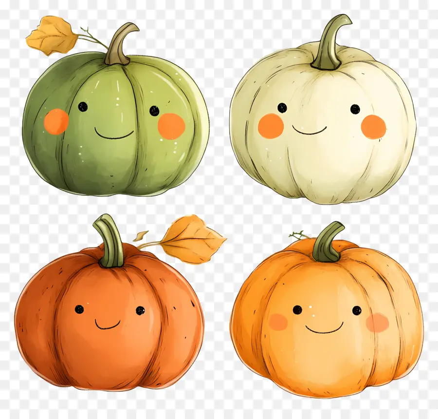 Calabazas Lindas，Sonriente PNG