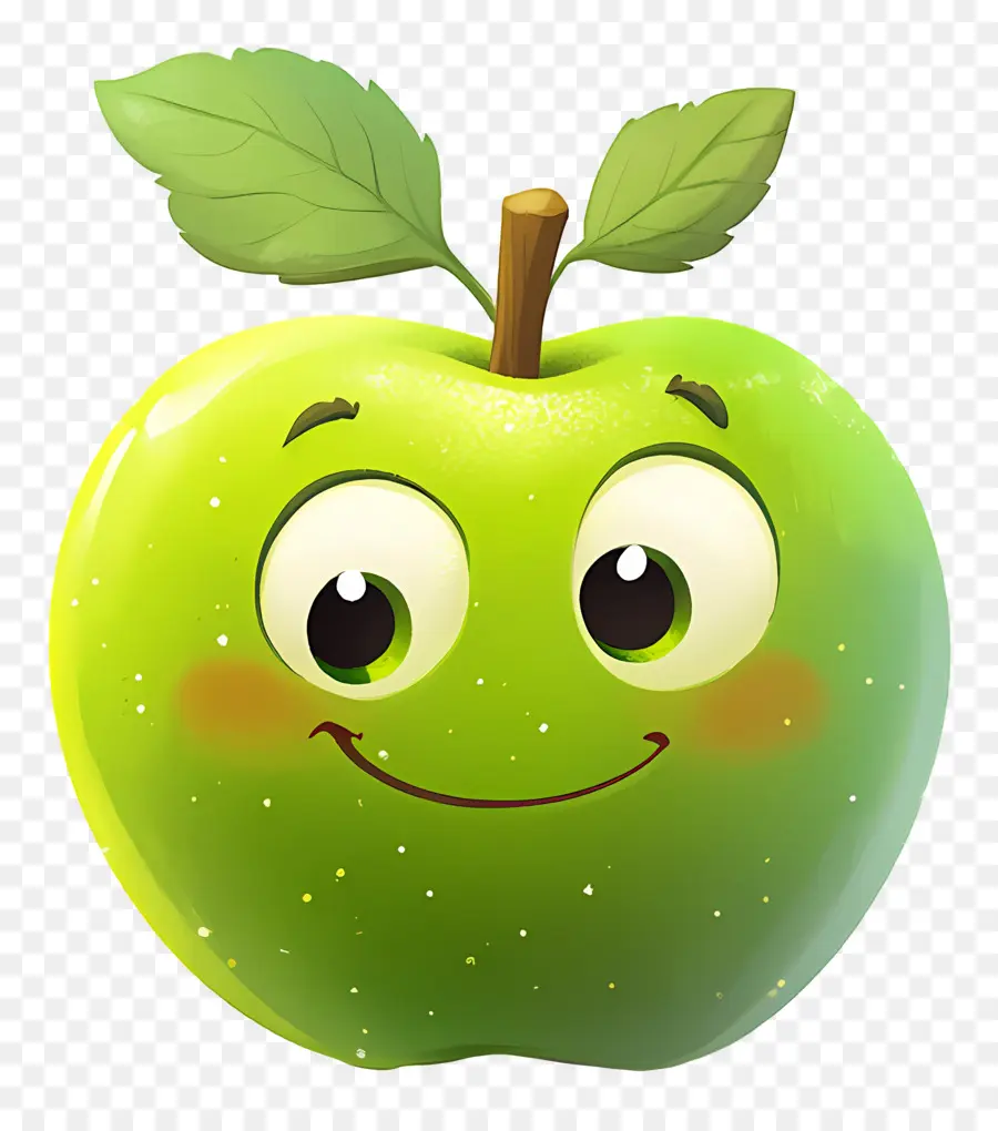 Manzana Verde，Dibujos Animados De Manzana Verde PNG