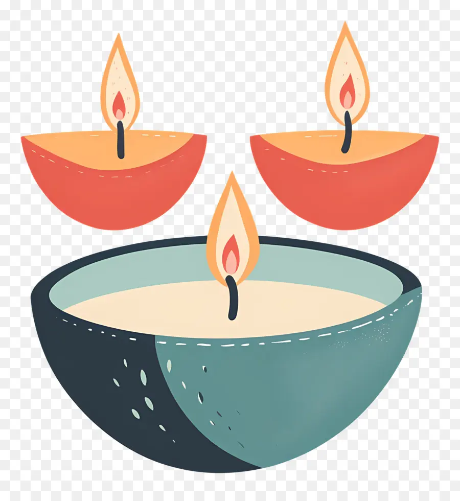 Lámparas De Diwali，Juego De Velas PNG