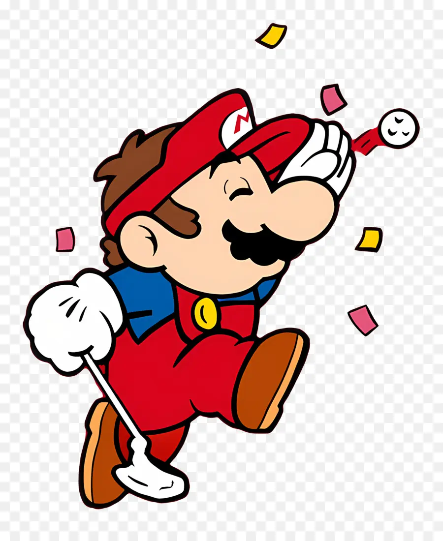 Súper Mario，Personaje Jugando Al Golf PNG