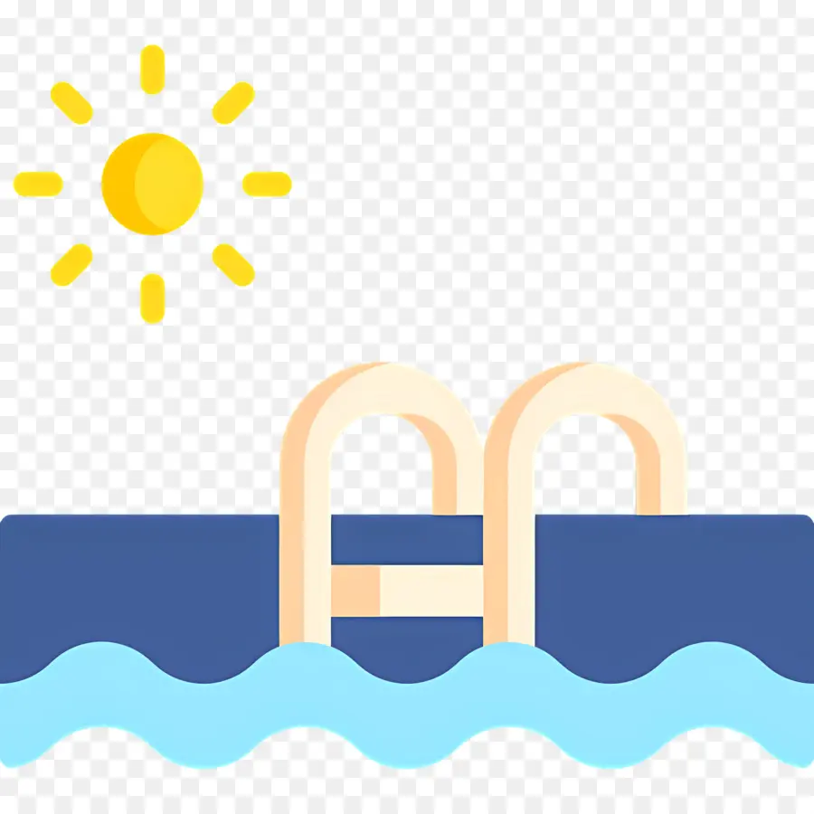 Piscina，Piscina Con Sol PNG