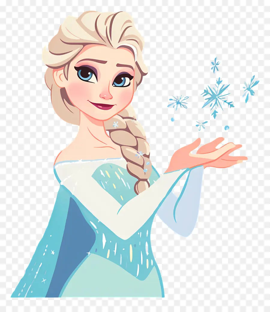 Princesa Elsa Congelada，Reina De Hielo Azul PNG