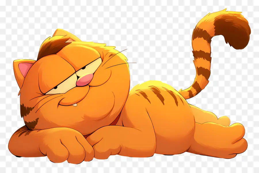 Garfield，Tigre Naranja PNG