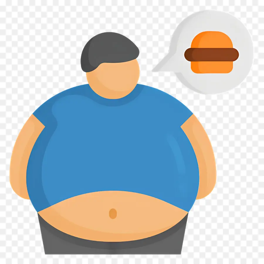 Obesidad，Persona Con Hamburguesa PNG