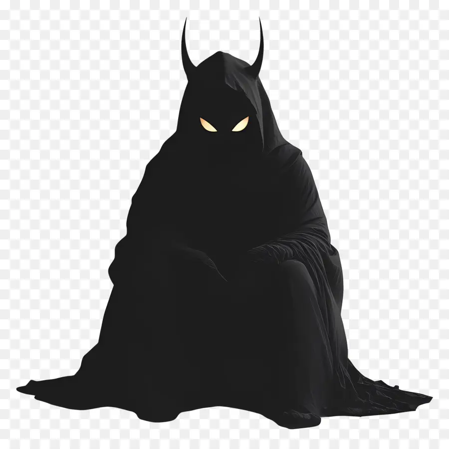 Diablo De Halloween，Figura Oscura Encapuchada PNG