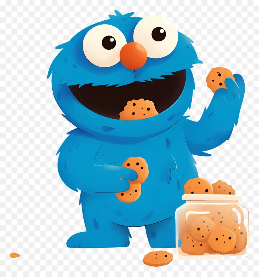 Monstruo De Las Galletas，Monstruo Azul PNG