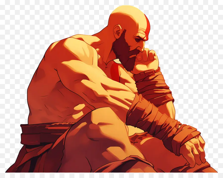 Dios De La Guerra，Hombre Musculoso PNG