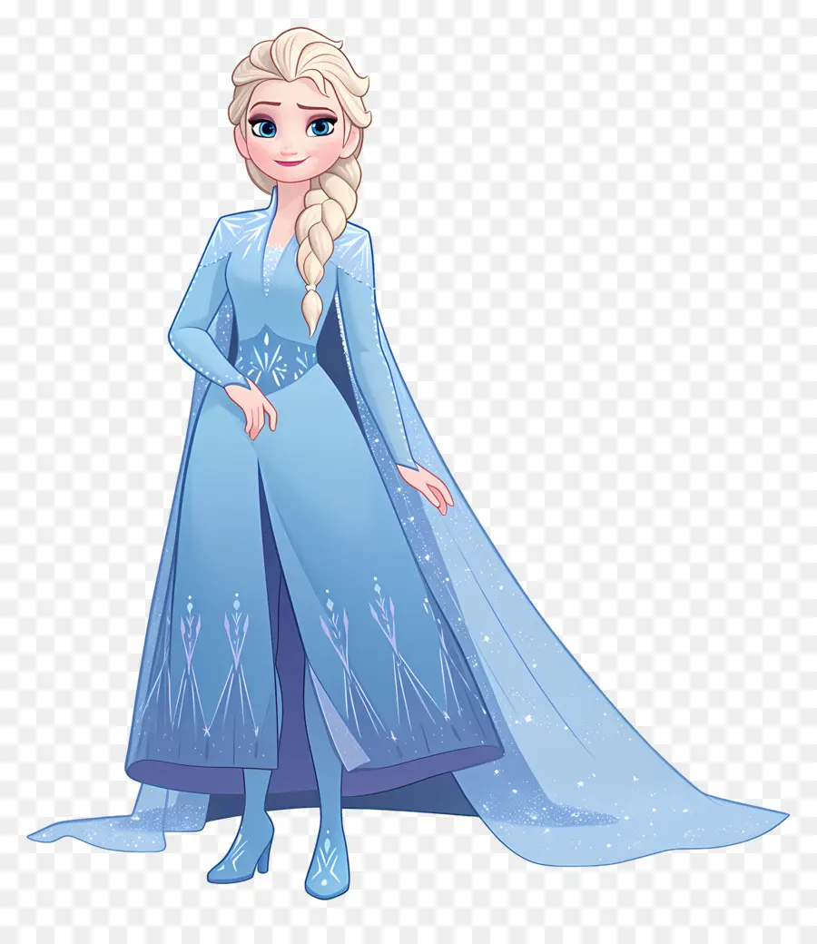 Princesa Elsa Congelada，Reina De Hielo Azul PNG