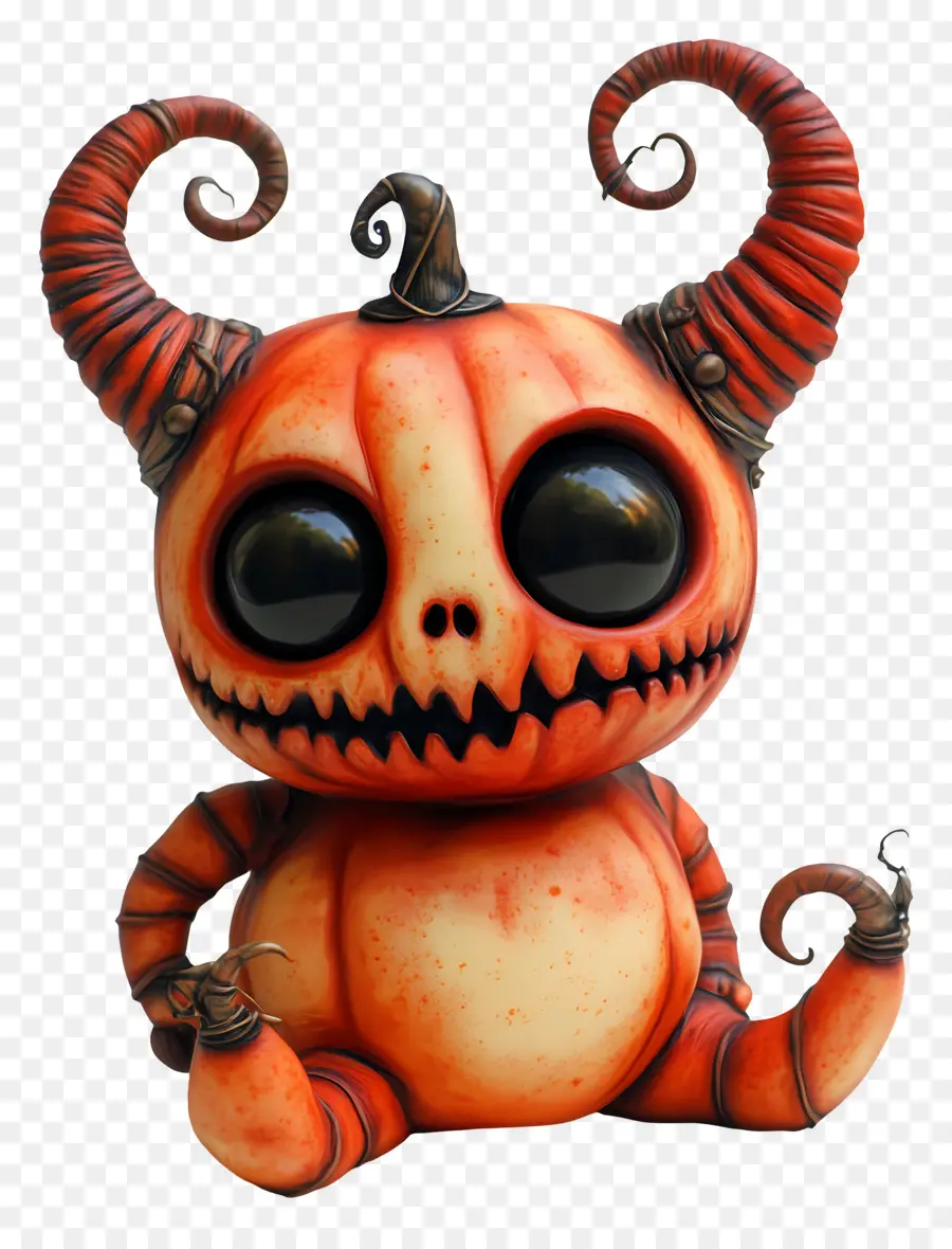 Diablo De Halloween，Criatura Calabaza PNG