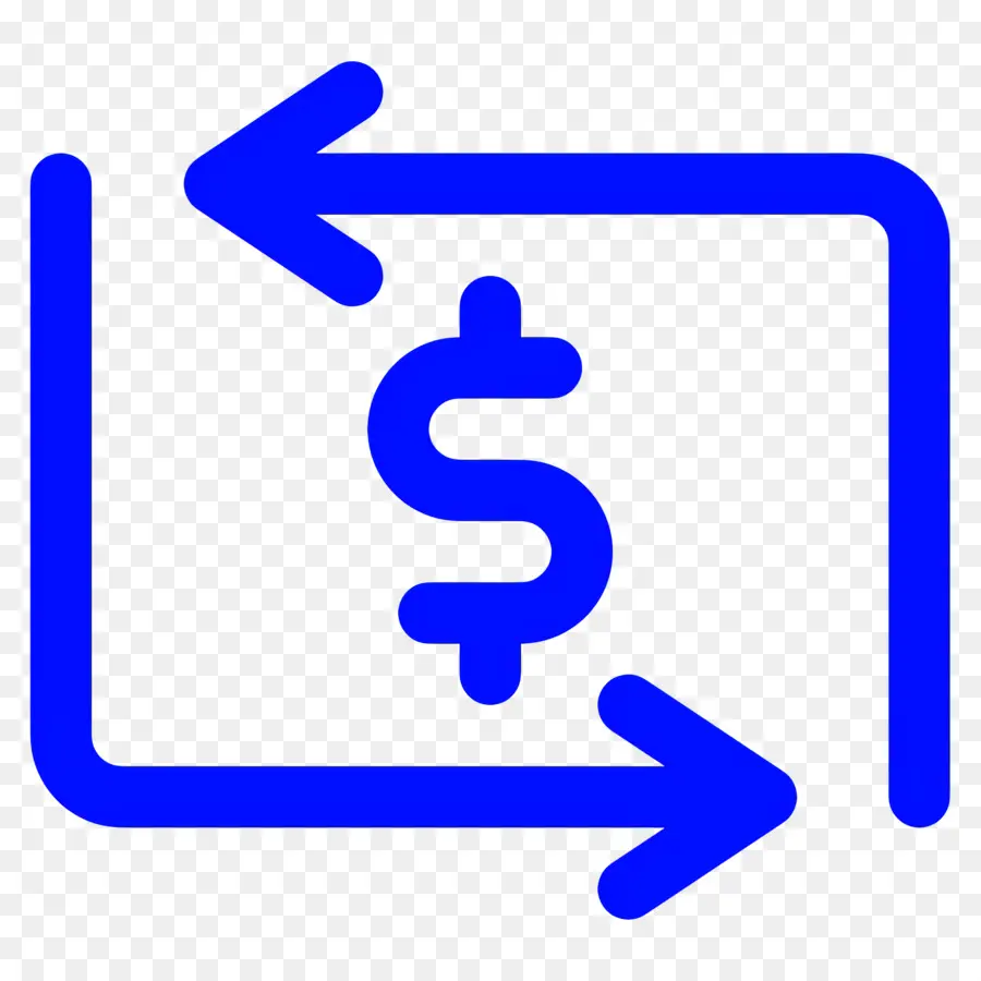 Flujo De Inversión，Signo De Dólar Con Flechas PNG