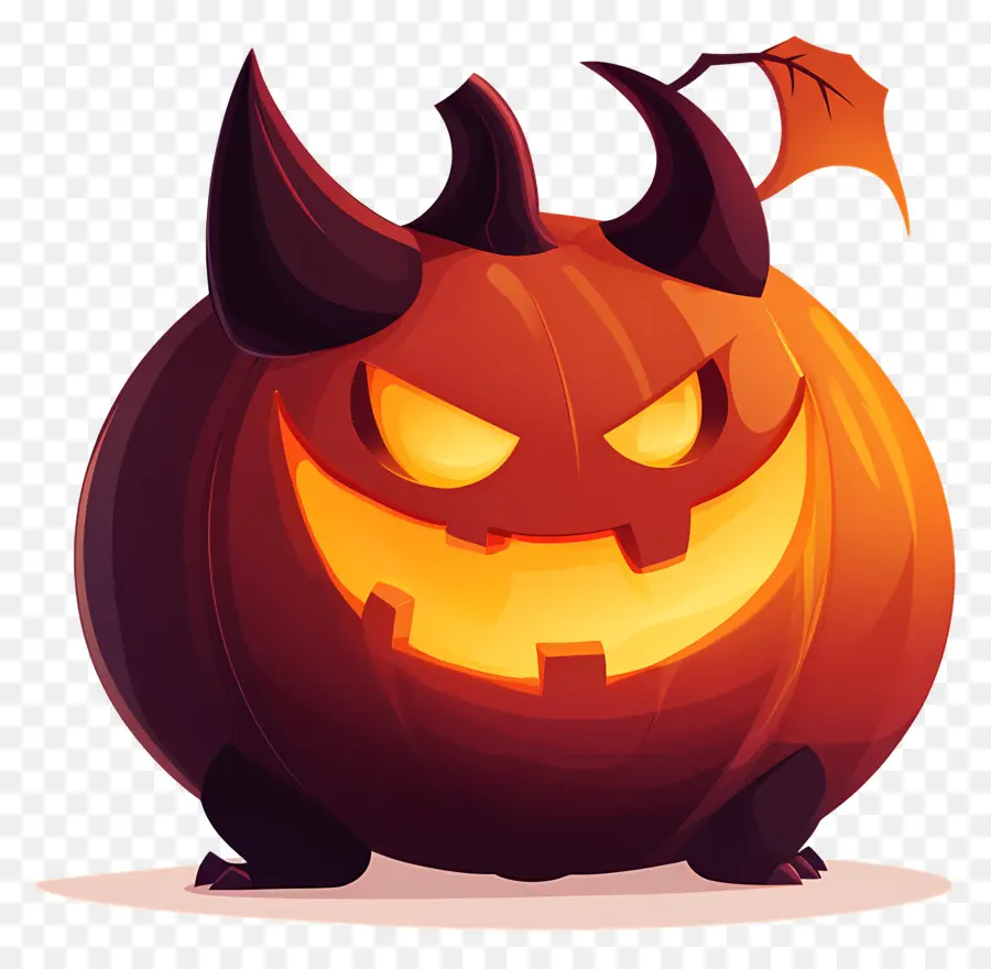 Diablo De Halloween，Demonio Calabaza PNG