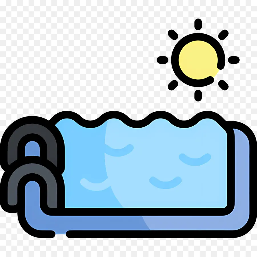 Piscina，Piscina Con Sol PNG