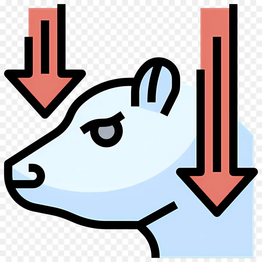 Inversión Abajo，Animal Con Flechas PNG