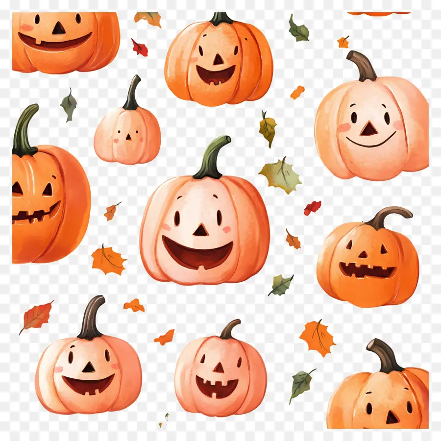 Calabazas Lindas，Calabazas De Halloween PNG