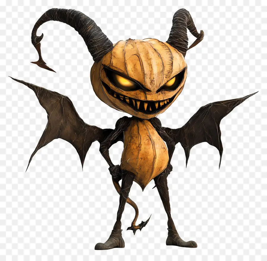 Diablo De Halloween，Diablo Calabaza PNG