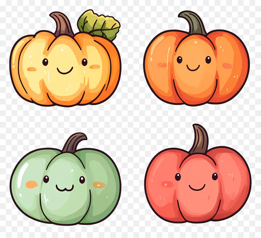 Calabazas Lindas，Sonriente PNG