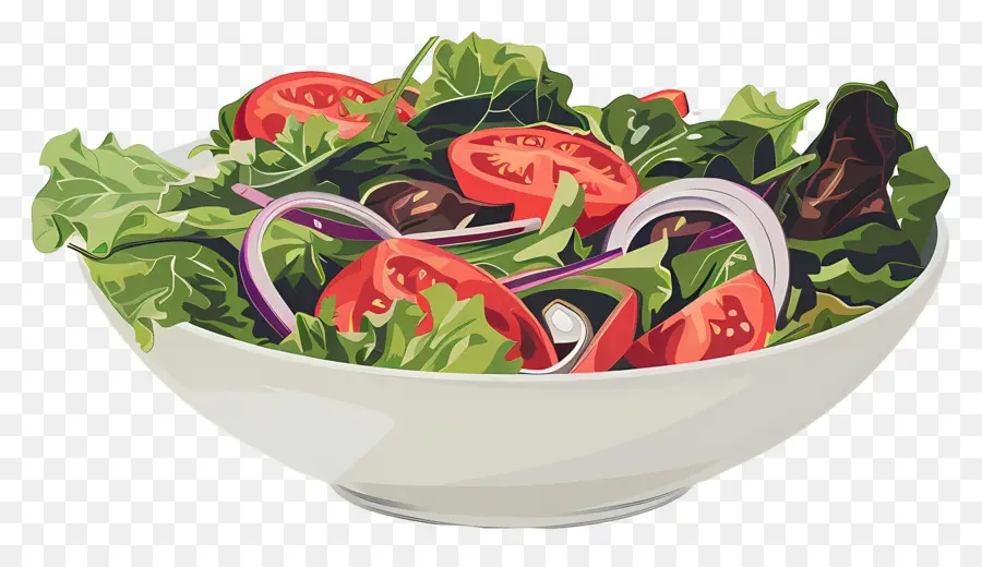 Ensalada De Dibujos Animados，Ensalada Colorida PNG