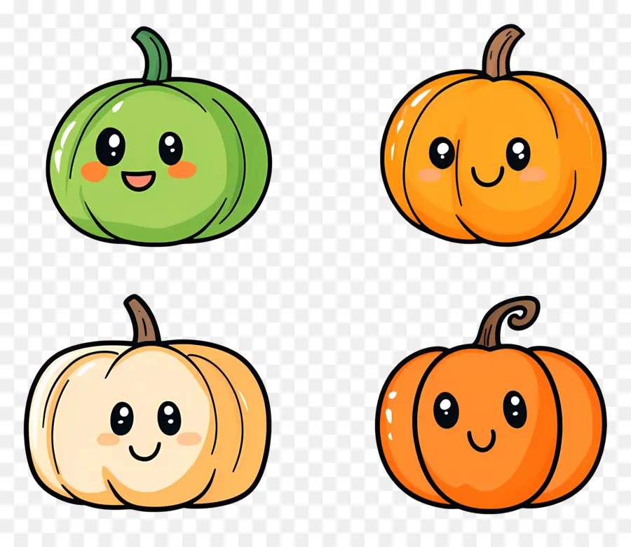 Calabazas Lindas，Sonriente PNG