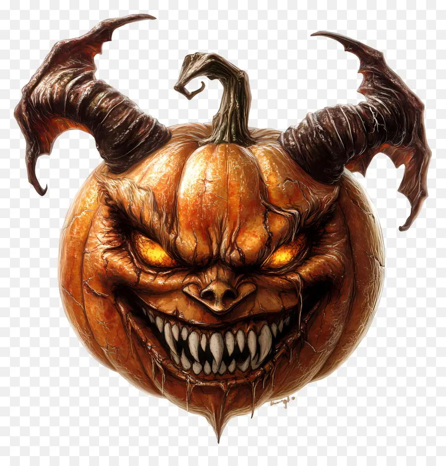 Diablo De Halloween，Monstruo De Calabaza PNG