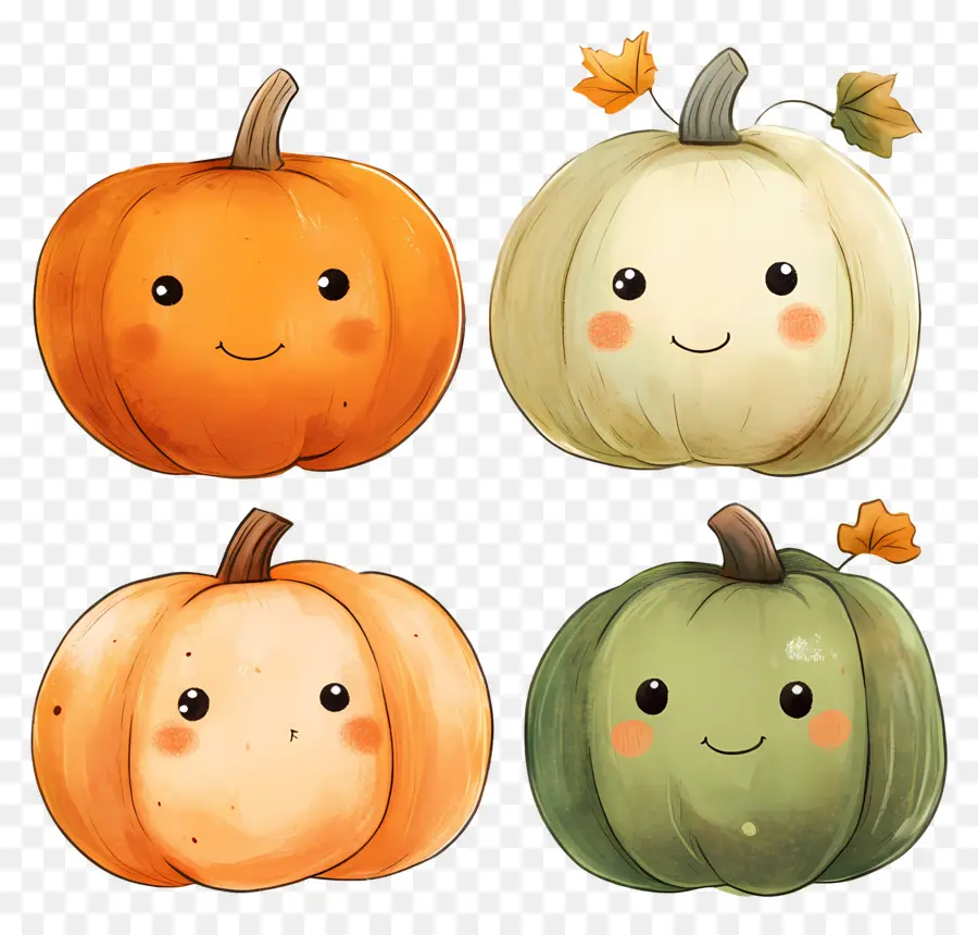 Calabazas Lindas，Sonriente PNG