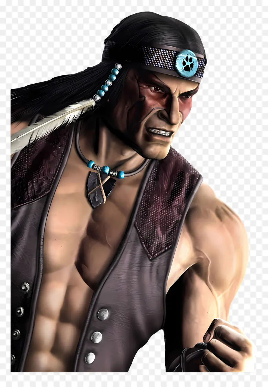 Mortal Kombat，Guerrero Con Diadema PNG