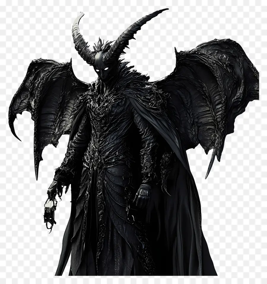 Diablo De Halloween，Demonio Alado Oscuro PNG