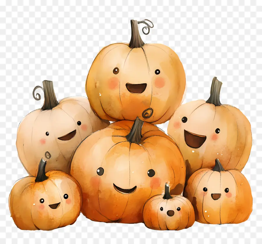 Calabazas Lindas，Calabazas Apiladas PNG