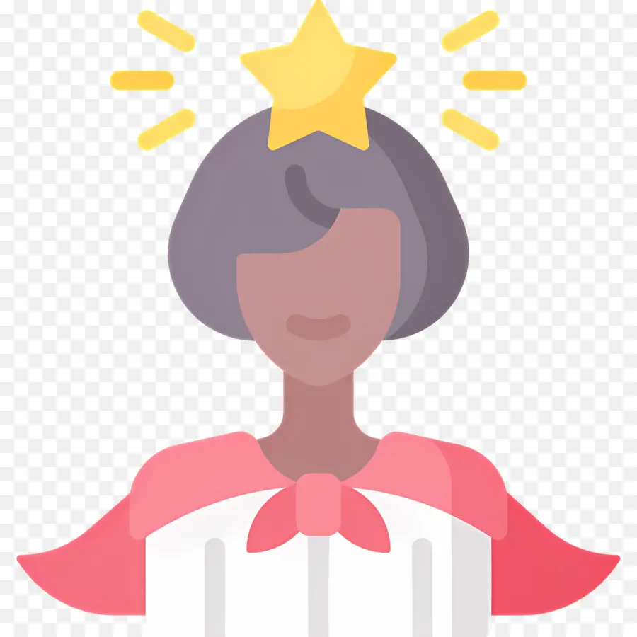 Liderazgo，Persona Con Estrella PNG